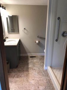 Bathroom area